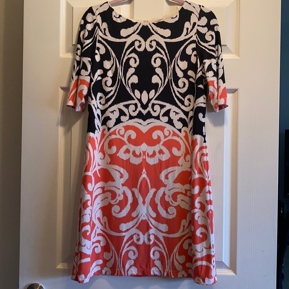 Eliza J Dresses & Skirts - Eliza J Navy and Coral Dress